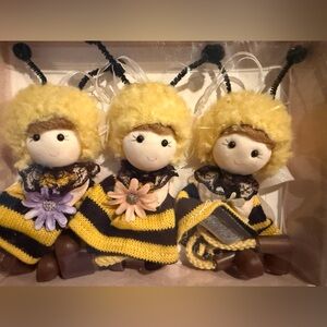 Honey Bee Angel hanging ornament 2 boxes/6 angels total